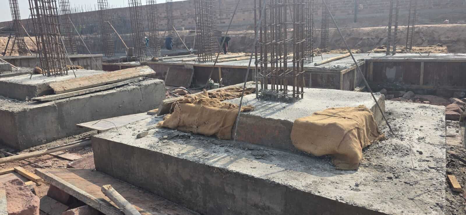 Road and pavement construction work
